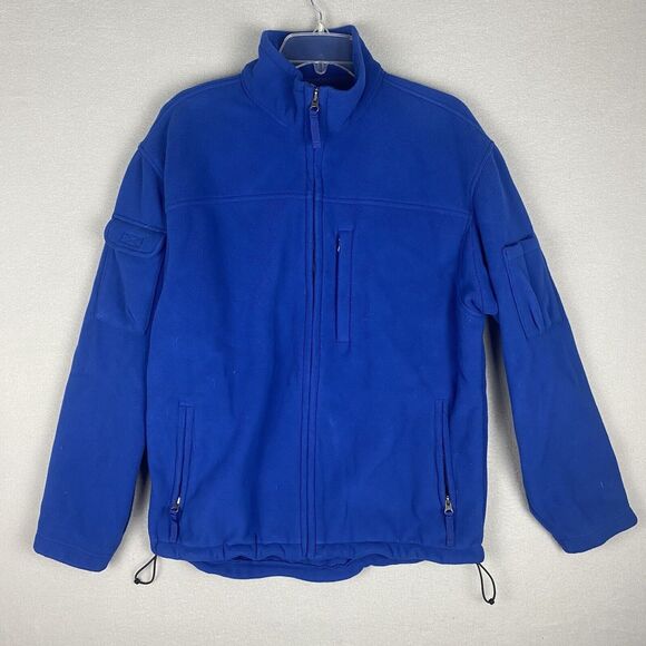 Duluth Trading Soft Shell Full Zip Fleece Jacket Blue Men’s Medium - Picture 1 of 5